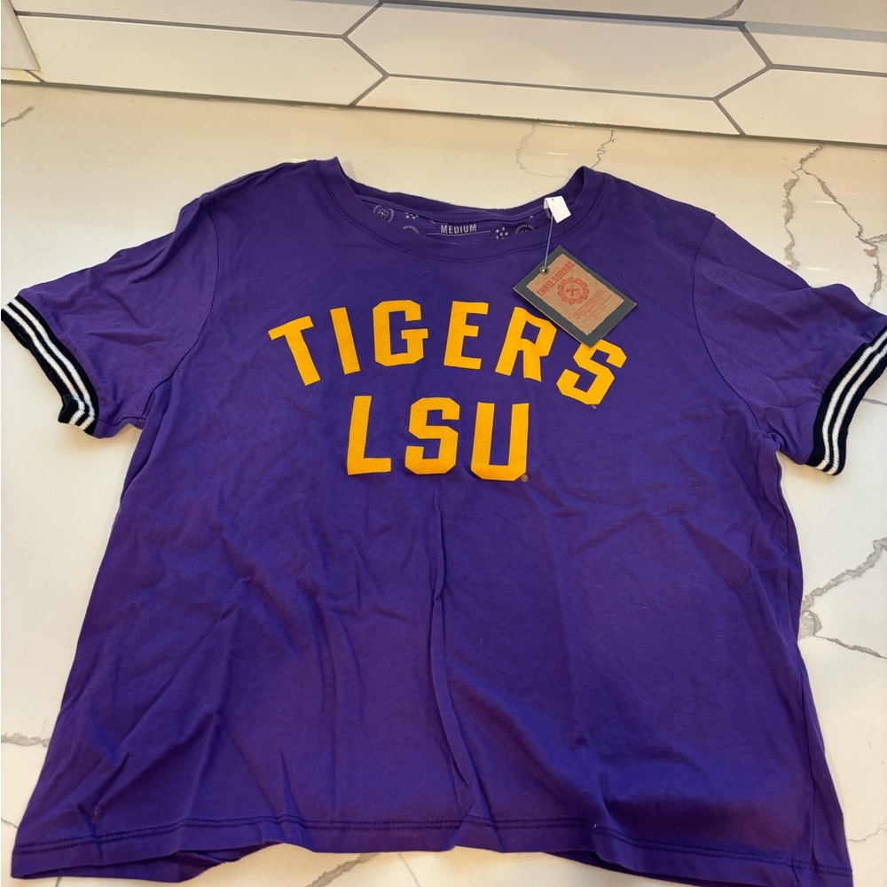 New Womens LSU Tigers shirt by Three Square. Size medium